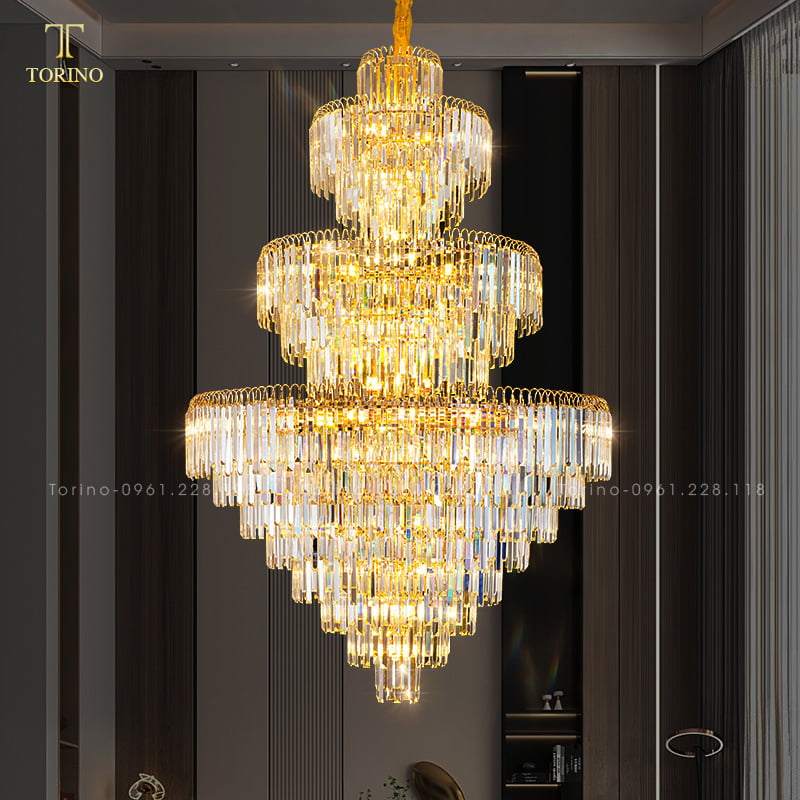 Đèn thông tầng pha lê TTT-8054