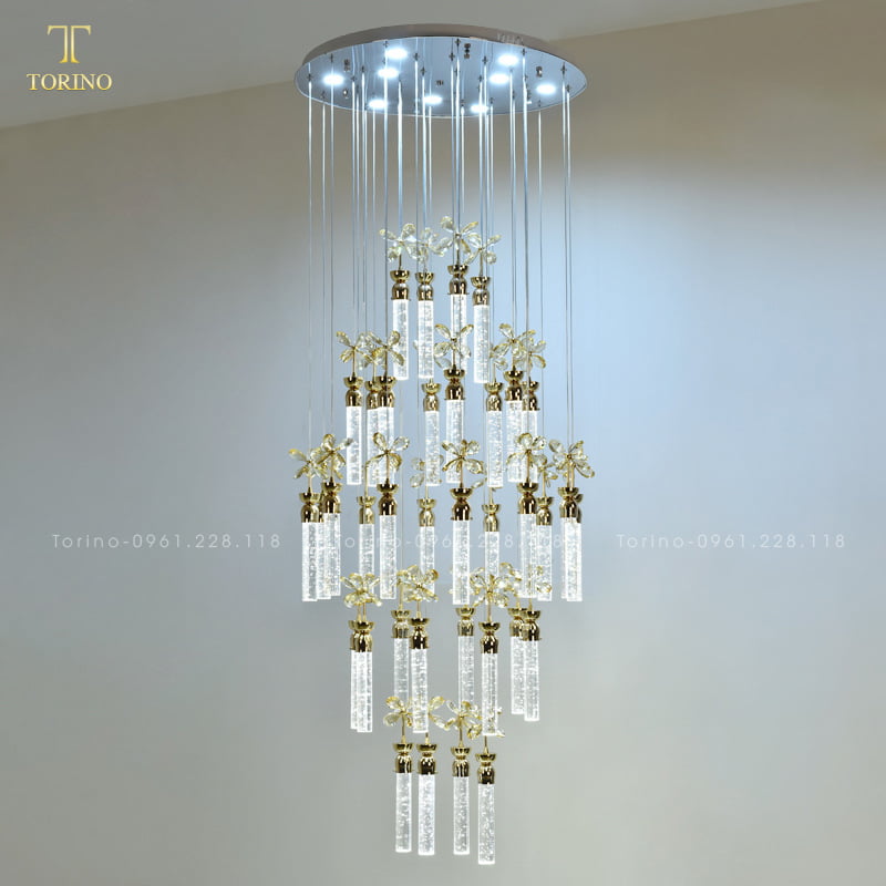 Đèn thông tầng pha lê TTT-8046