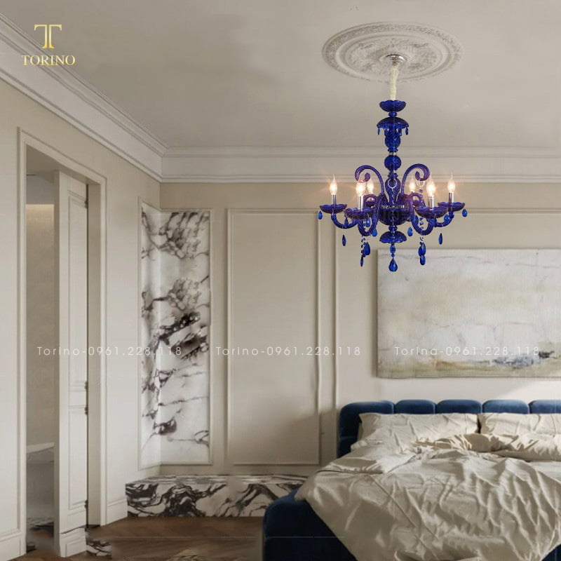 Đèn chùm hiện đại TCH-8637-Xanh
