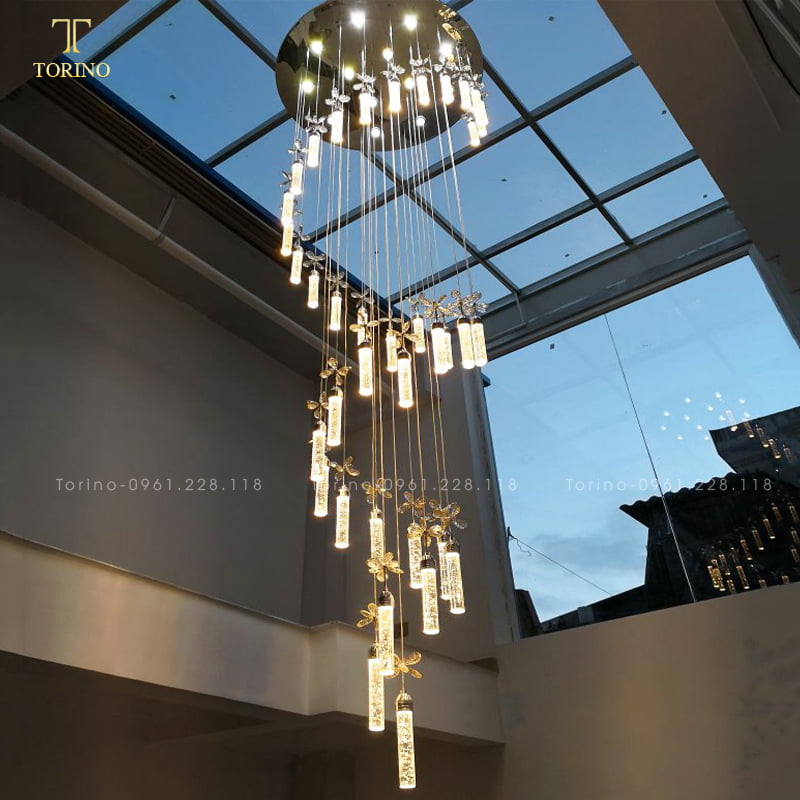 Đèn thông tầng pha lê TTT-8046