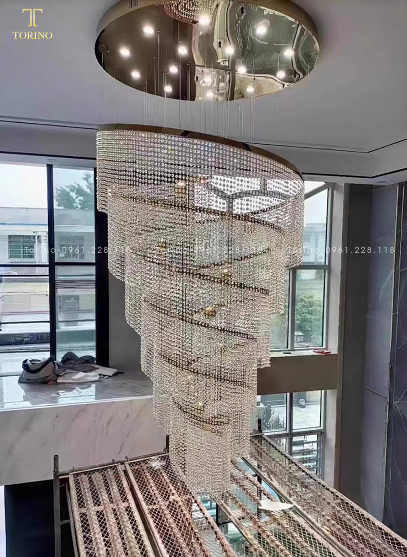 Đèn thông tầng pha lê TTT-8048