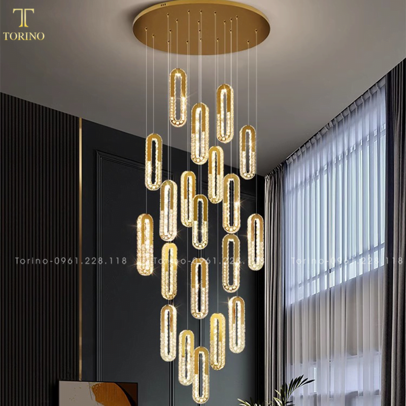 Đèn thông tầng pha lê TTT-8023