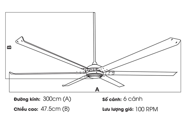 Quạt trần Nhật Bản TQK-120