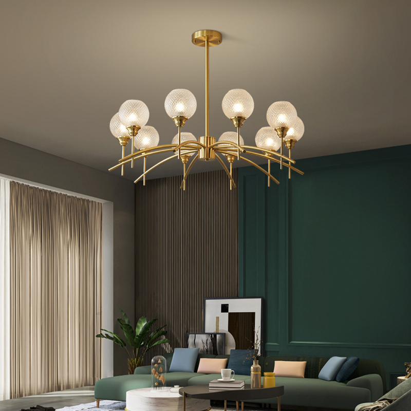 Đèn hiện đại trang trí cho phòng khách chung cư