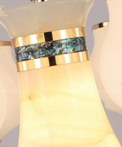 Đèn chùm bát đá tự nhiên TCP-6509-15