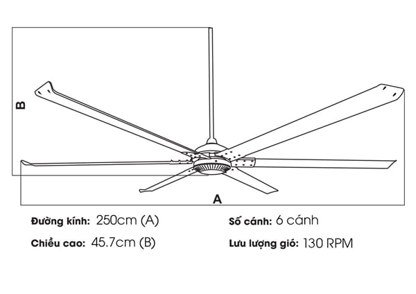 Quạt trần Nhật Bản TQK-100