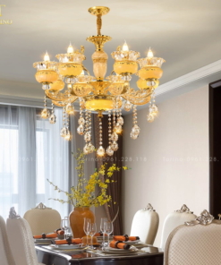 Đèn chùm bát đá tự nhiên TCP-6504-8