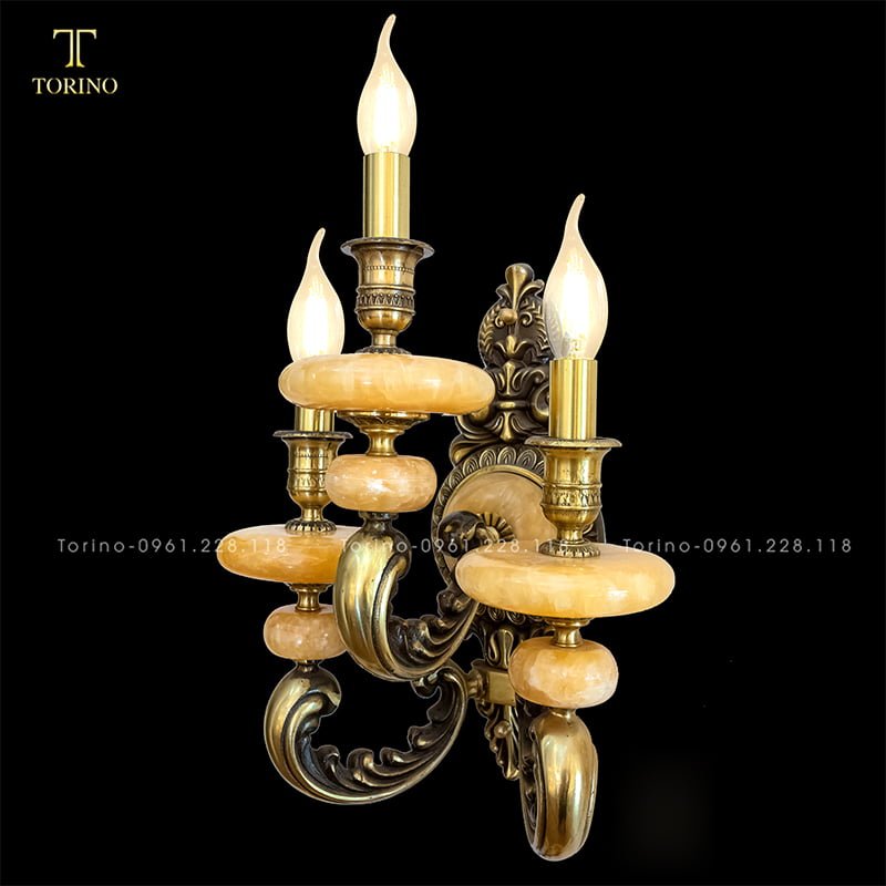 Đèn treo tường đồng TTD-2520-3 2 Đèn treo tường đồng TTD-2520-3