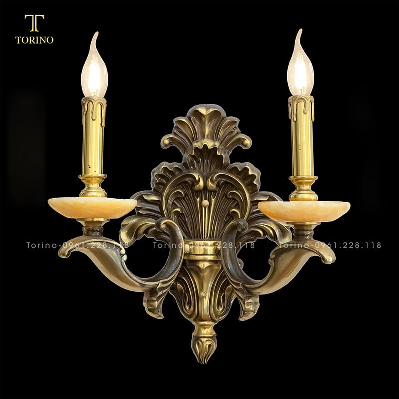 Đèn treo tường đồng TTD-2521-2 2 Đèn treo tường đồng TTD-2521-2