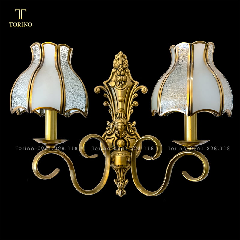 Đèn treo tường đồng TTD-2531-2 2 Đèn treo tường đồng TTD-2531-2