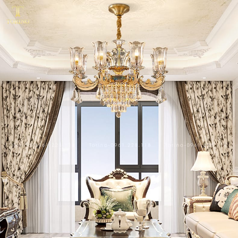 Đèn Chùm Đồng Cao Cấp DCD-1777
