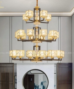 Đèn Chùm Đồng Phòng Khách Đẹp DCD-1778