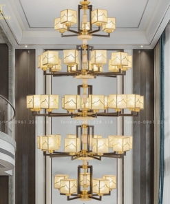 Đèn Chùm Đồng Phòng Khách Đẹp DCD-1778