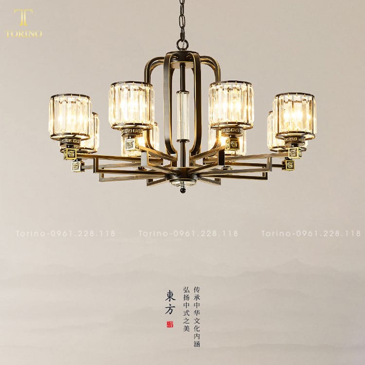 Đèn Chùm Phong Cách Indochi DCT 2977 17 Đèn Chùm Phong Cách Indochi DCT 2977